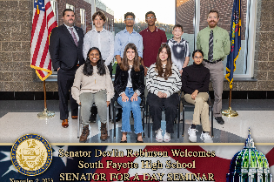 South Fayette Hosts Senator for a Day