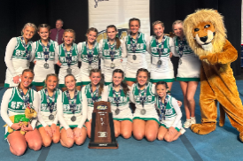 Competitive Cheer Team Takes Second Place in State