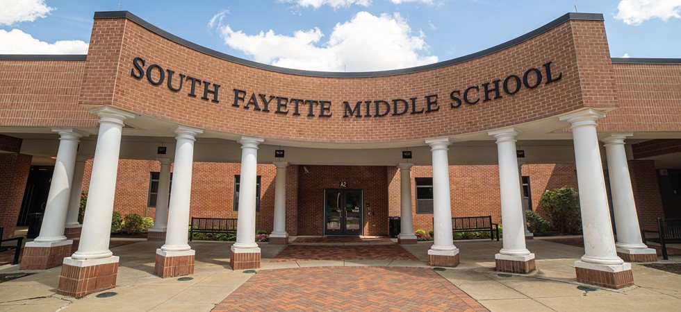 Front of South Fayette Middle School